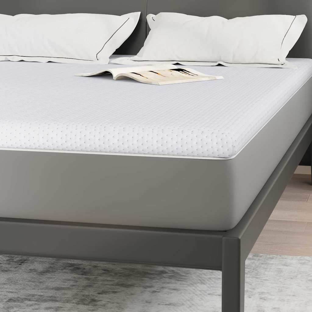 Madras topper Hvid 140 x 190 cm Jacquard Stof