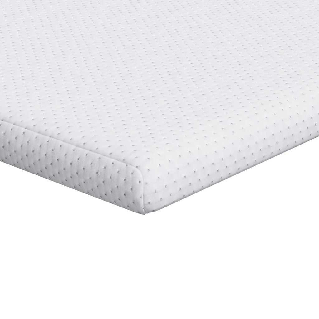 Madras topper Hvid 140 x 190 cm Jacquard Stof