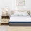 Madras topper 100 x 200 cm tyk Jacquard stof Hvid