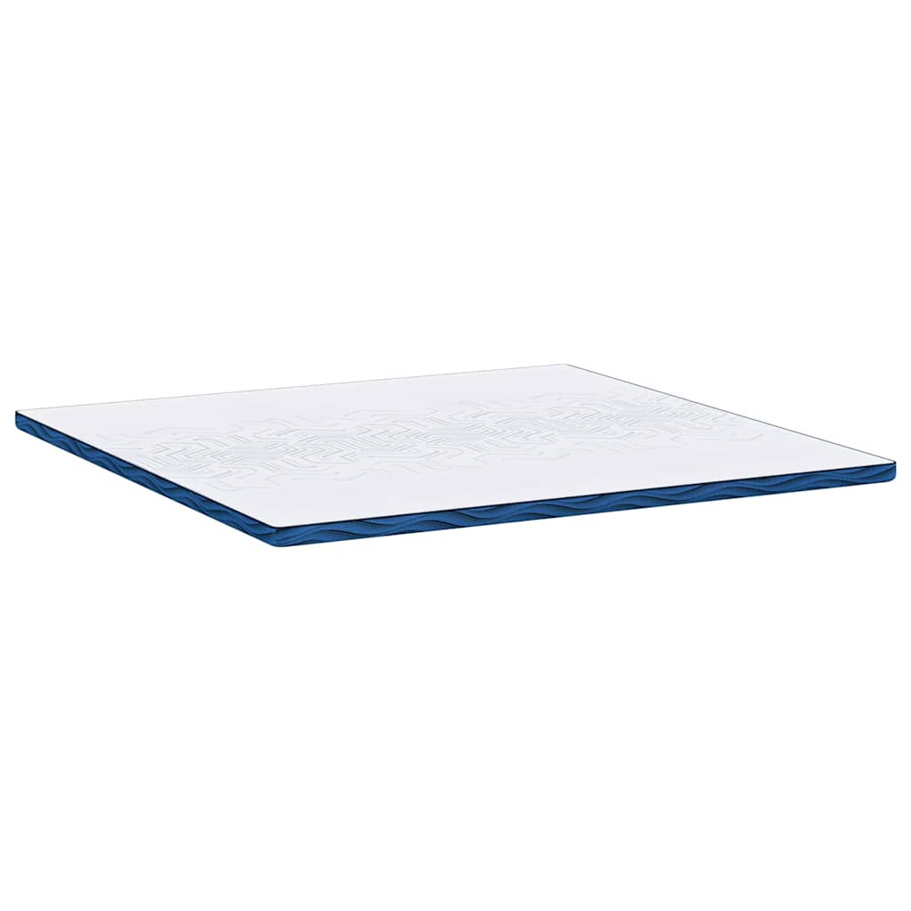 Madras topper 200 x 200 cm tyk Jacquard stof Hvid