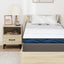 Madras topper 80 x 200 cm tyk Jacquard stof Hvid