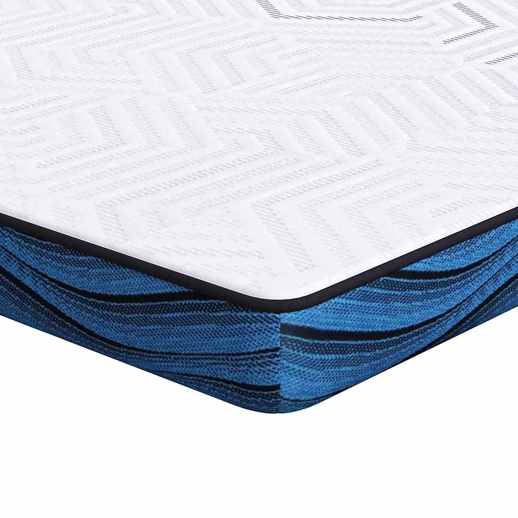 Madras topper 180 x 200 cm tyk Jacquard stof Hvid