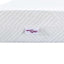 Madras topper 140 x 190 cm tyk Jacquard stof Hvid