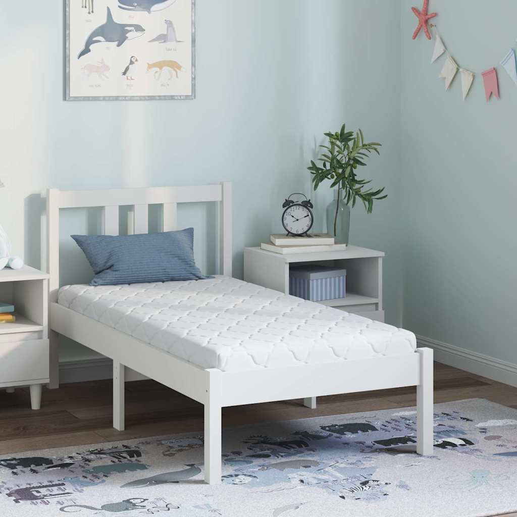 Madras Hvid 70 x 140 cm Jacquard stof