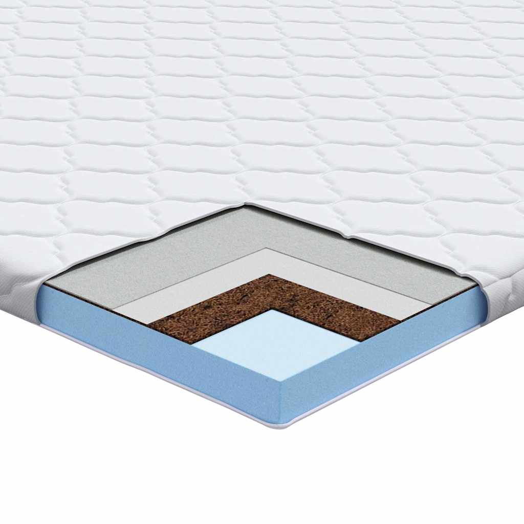 Kokos toppers Hvid 70 x 200 cm Jacquard stof