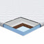 Kokos toppers Hvid 90 x 190 cm Jacquard stof