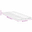 Madras topper 80 x 200 cm tyk Strikket stof Hvid