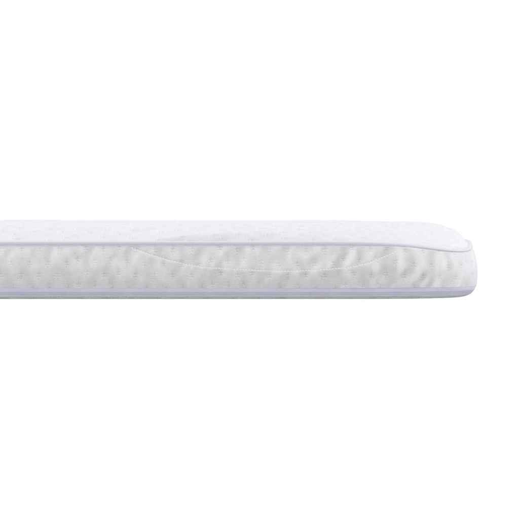 Madras topper 90 x 200 cm tyk Strikket stof Hvid