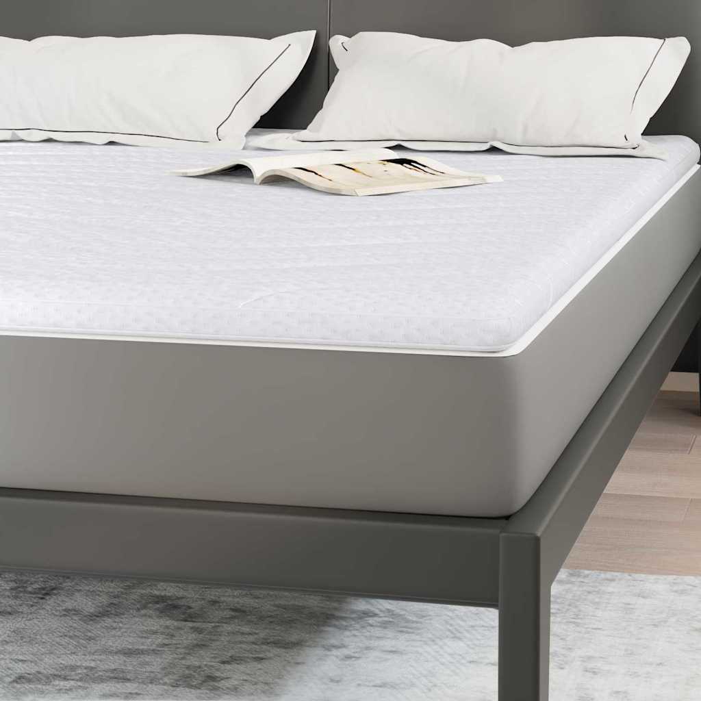 Madras topper 140 x 200 cm tyk Strikket stof Hvid