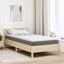 Madras topper 90 x 200 cm tyk Strikket stof Hvid