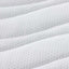 Madras topper 140 x 200 cm tyk Strikket stof Hvid