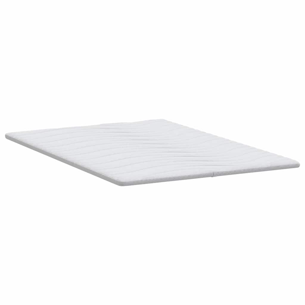 Madras topper 140 x 200 cm tyk Strikket stof Hvid