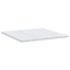 Madras topper 180 x 200 cm tyk Strikket stof Hvid