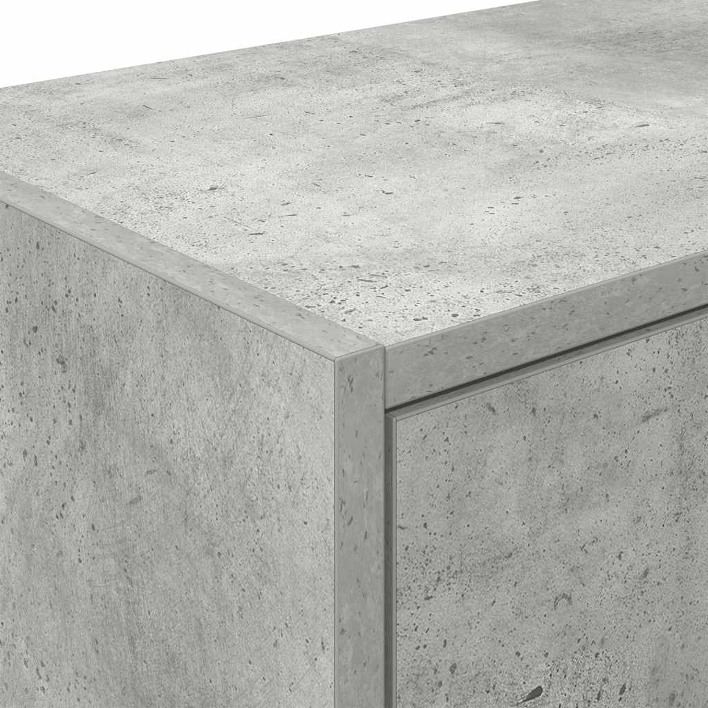 vægskab til garagen konstrueret træ betongrå