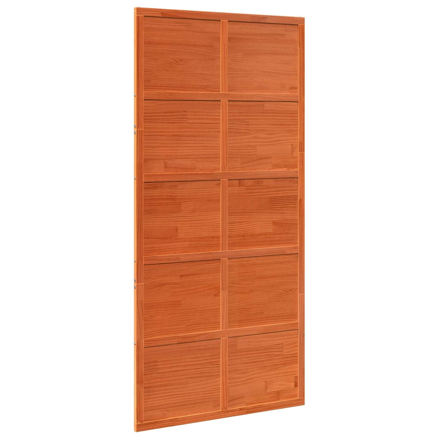 Ladedør Voksbrun 100 x 208 cm Massivt fyrretræ