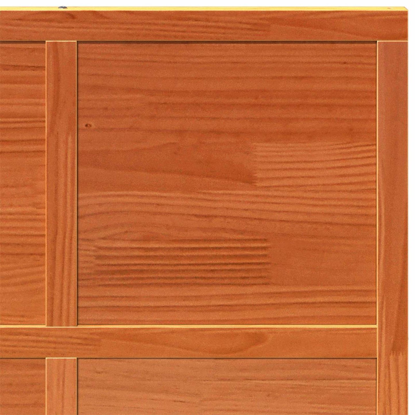 Ladedør Voksbrun 90 x 208 cm Massivt fyrretræ