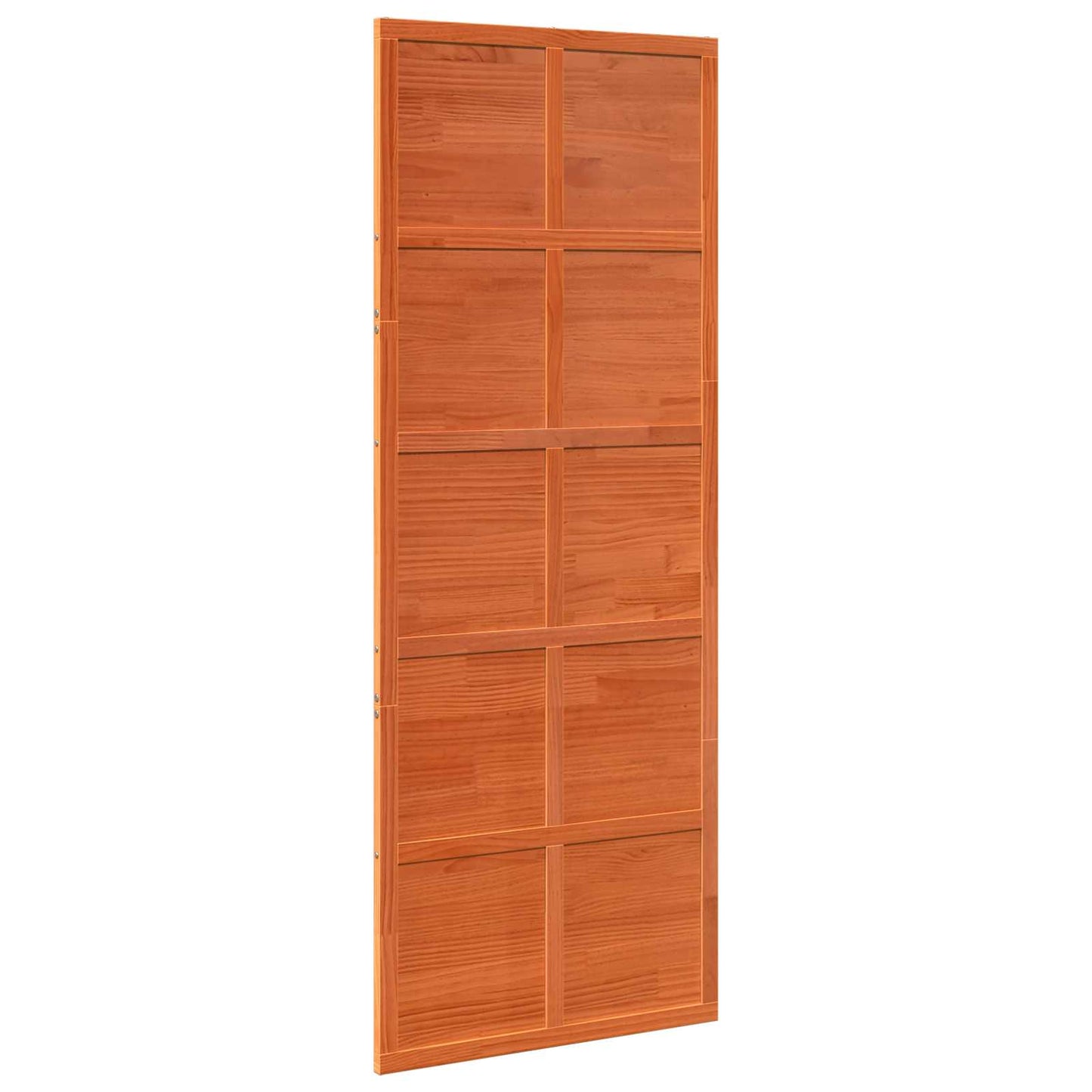 Ladedør Voksbrun 80 x 208 cm Massivt fyrretræ