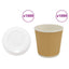 kaffekopper af papir med låg 1000 stk. 4oz 100ml