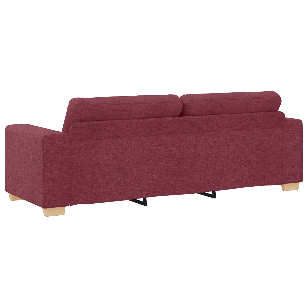 Sofa 2 stk. Vinrød Linned-blandet stof