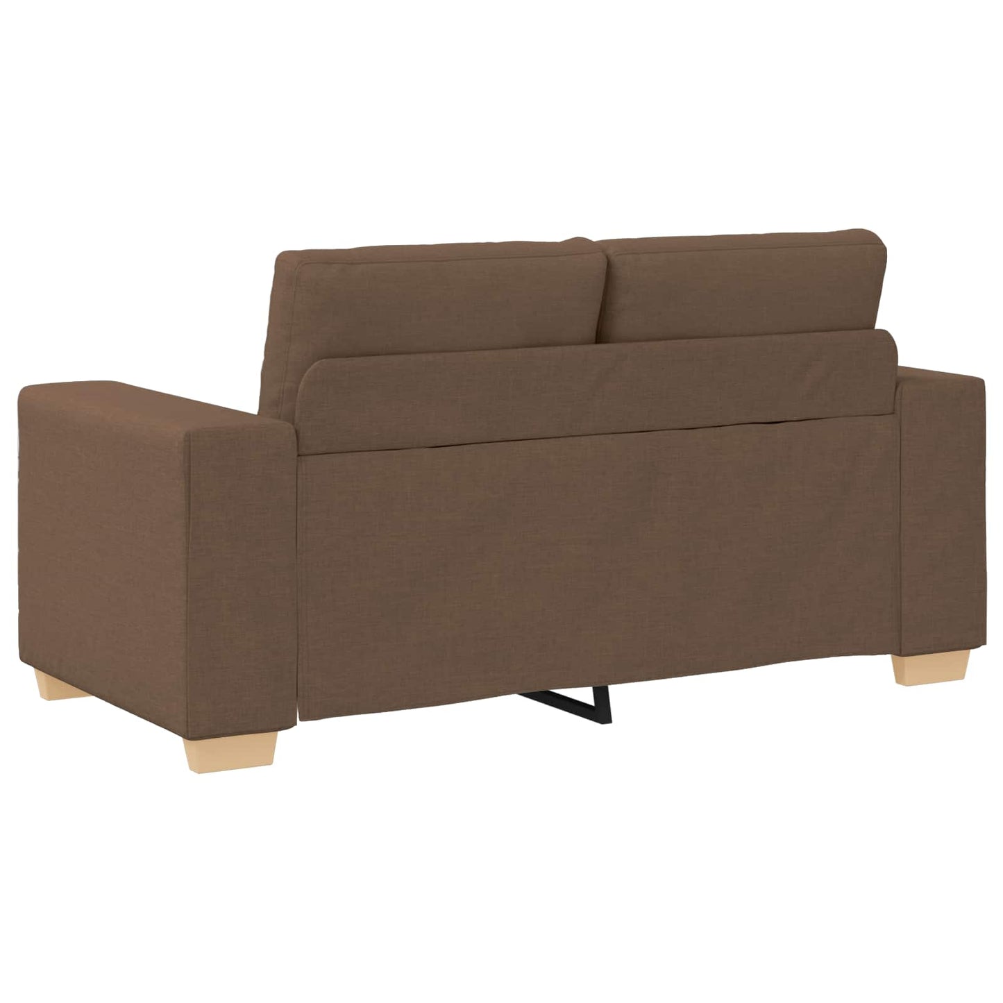 Sofa 2 stk. Brun Linned-blandet stof