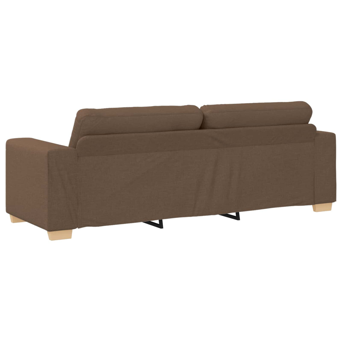 Sofa 2 stk. Brun Linned-blandet stof