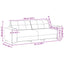 Sofa 2 stk. Brun Linned-blandet stof