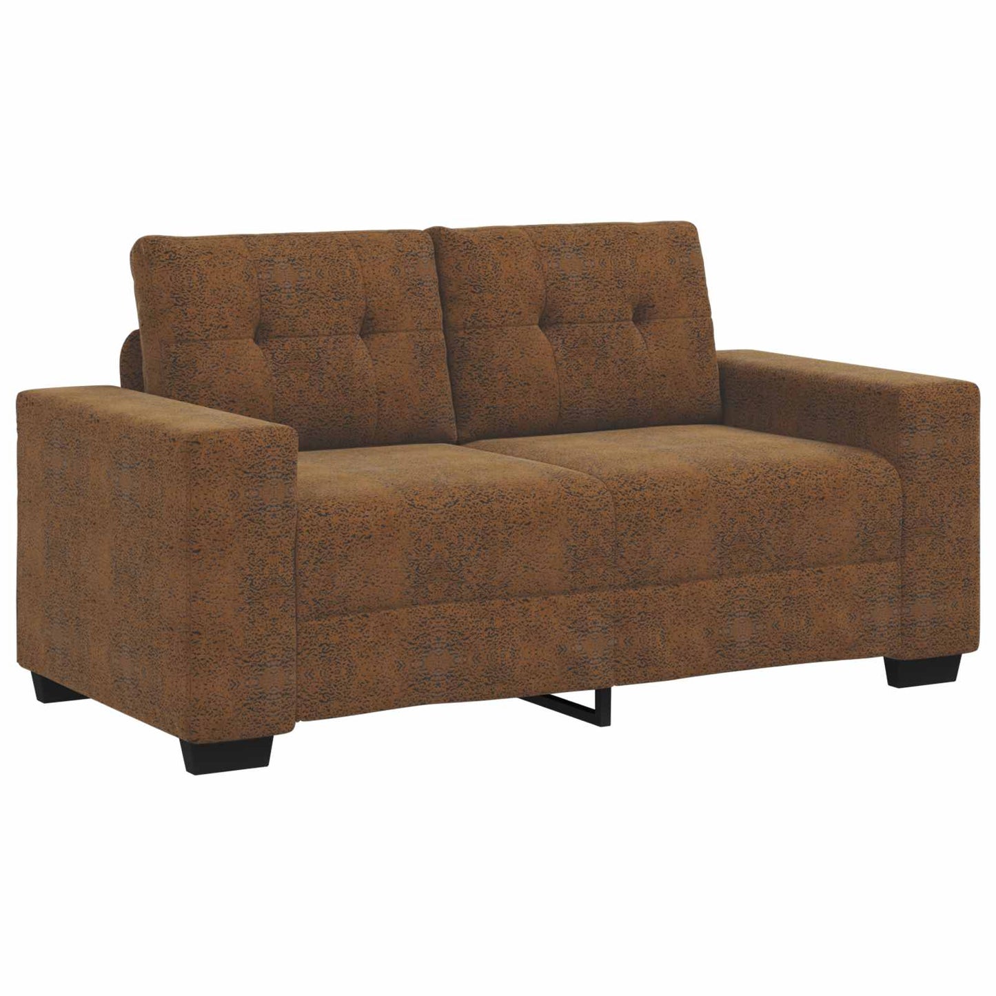 Sofa 2 stk. Brun Stof