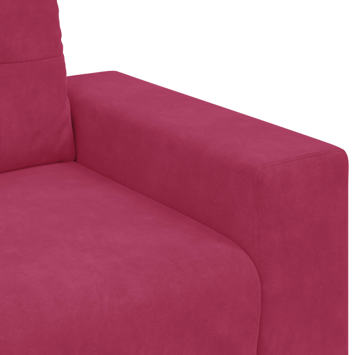 Sofa 2 stk. Vinrød Fløjl