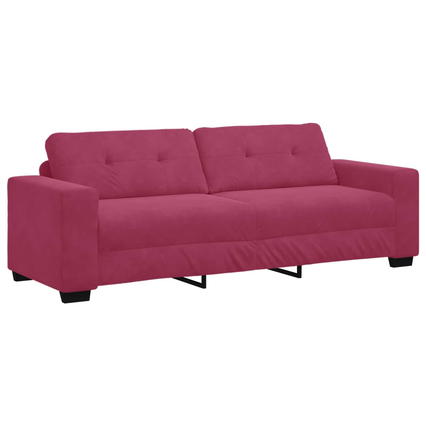 Sofa 2 stk. Vinrød Fløjl
