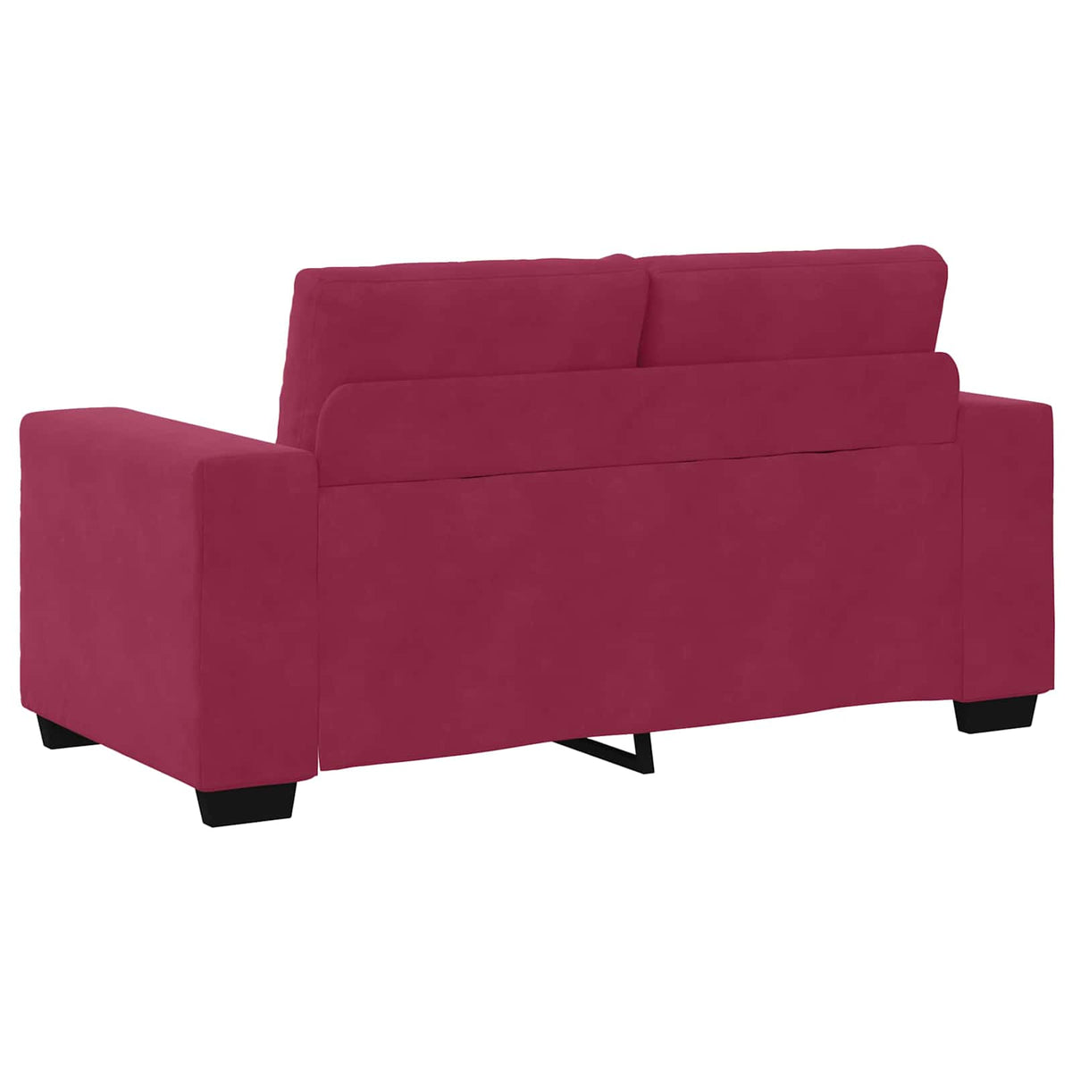 Sofa 2 stk. Vinrød Fløjl