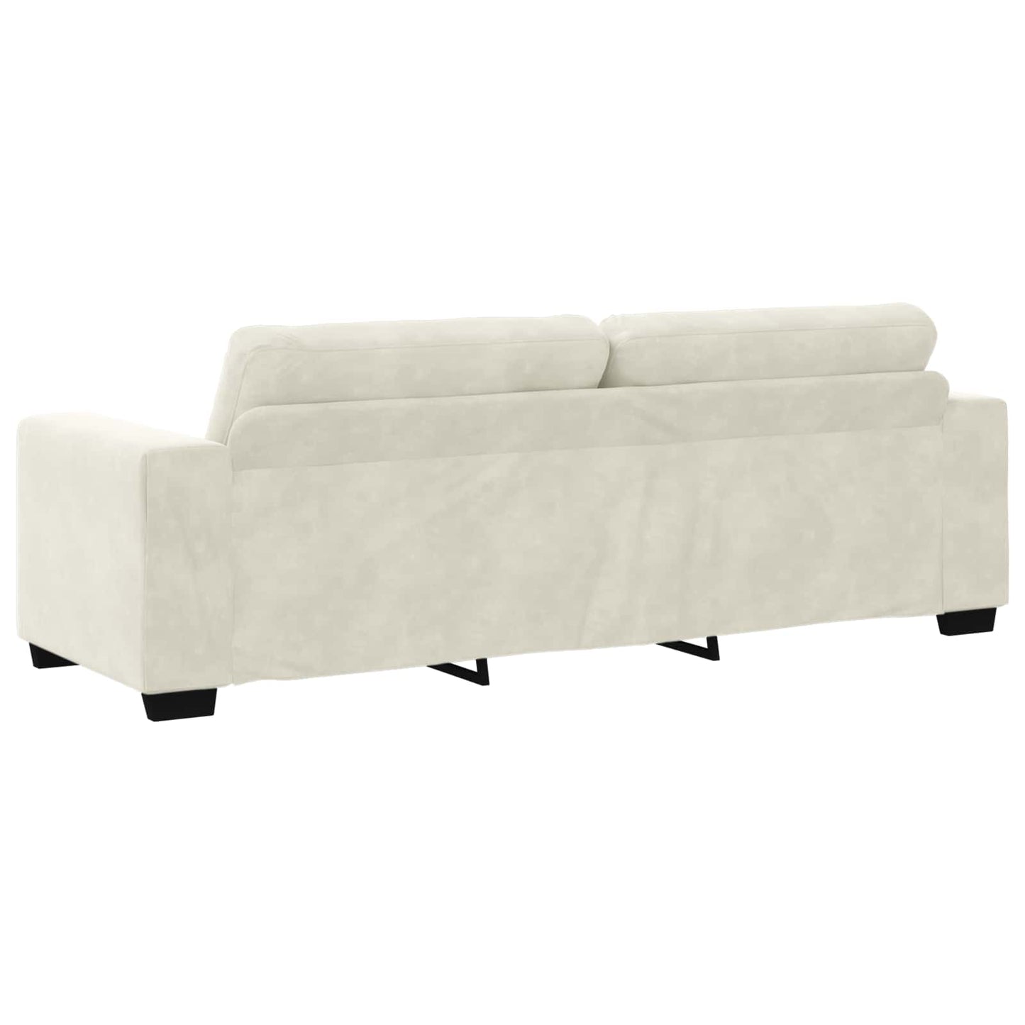 Sofa 2 stk. Cremefarvet Fløjl