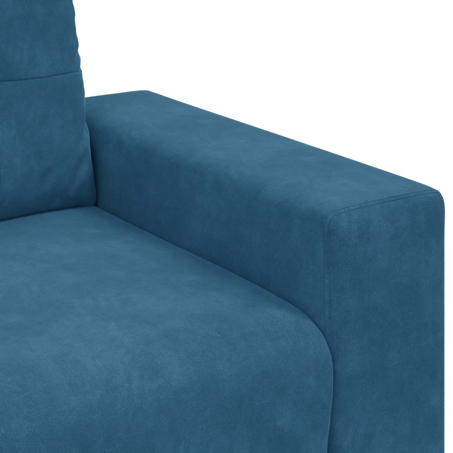 Sofa 2 stk. Blå Fløjl
