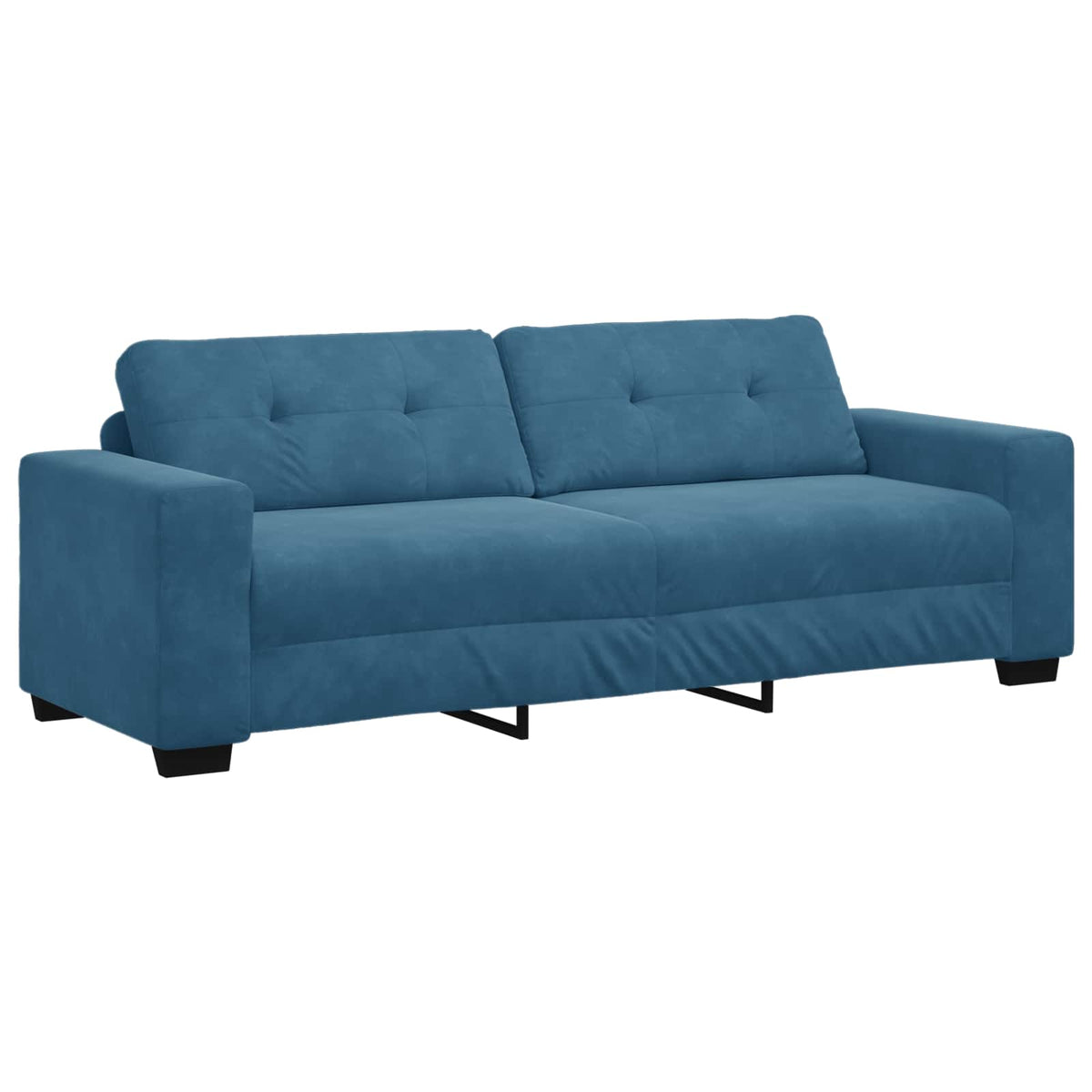 Sofa 2 stk. Blå Fløjl