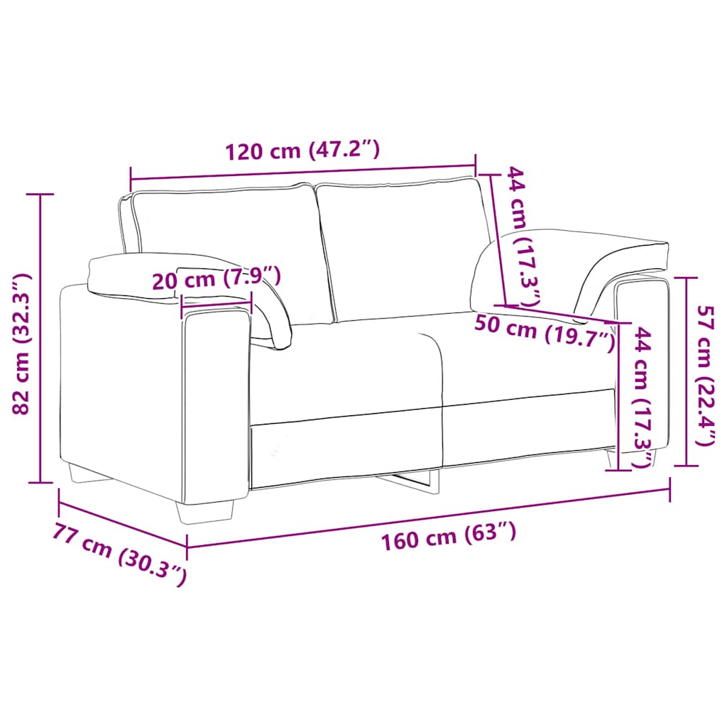 2-delt sofasæt med hynder gul fløjl
