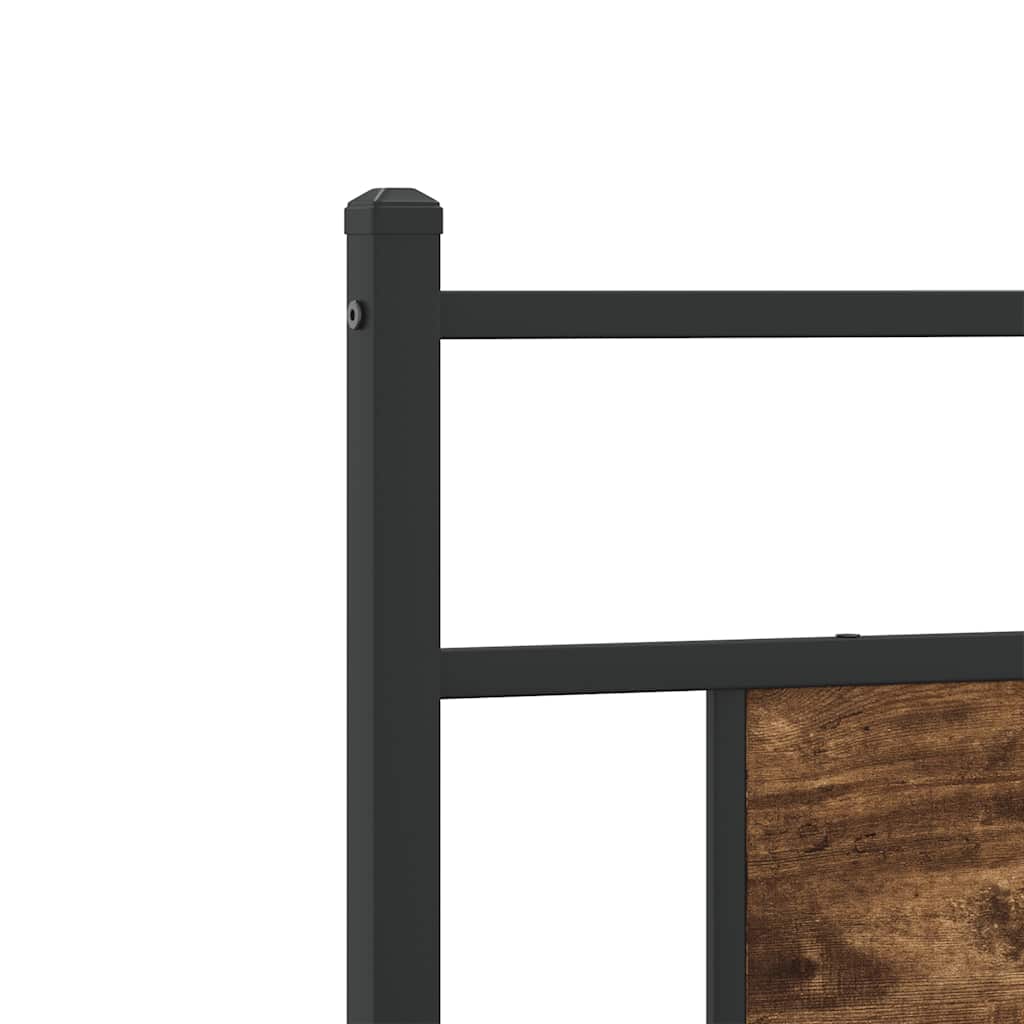sengeramme 80x200 cm uden madras konstrueret træ røget eg