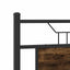 sengeramme 150x200 cm uden madras konstrueret træ røget eg