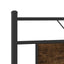 sengeramme uden madras 183x203 cm konstrueret træ røget eg