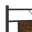 sengeramme uden madras 183x213 cm konstrueret træ røget eg