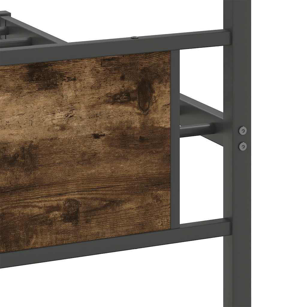 sengeramme 100x190 cm uden madras konstrueret træ røget eg