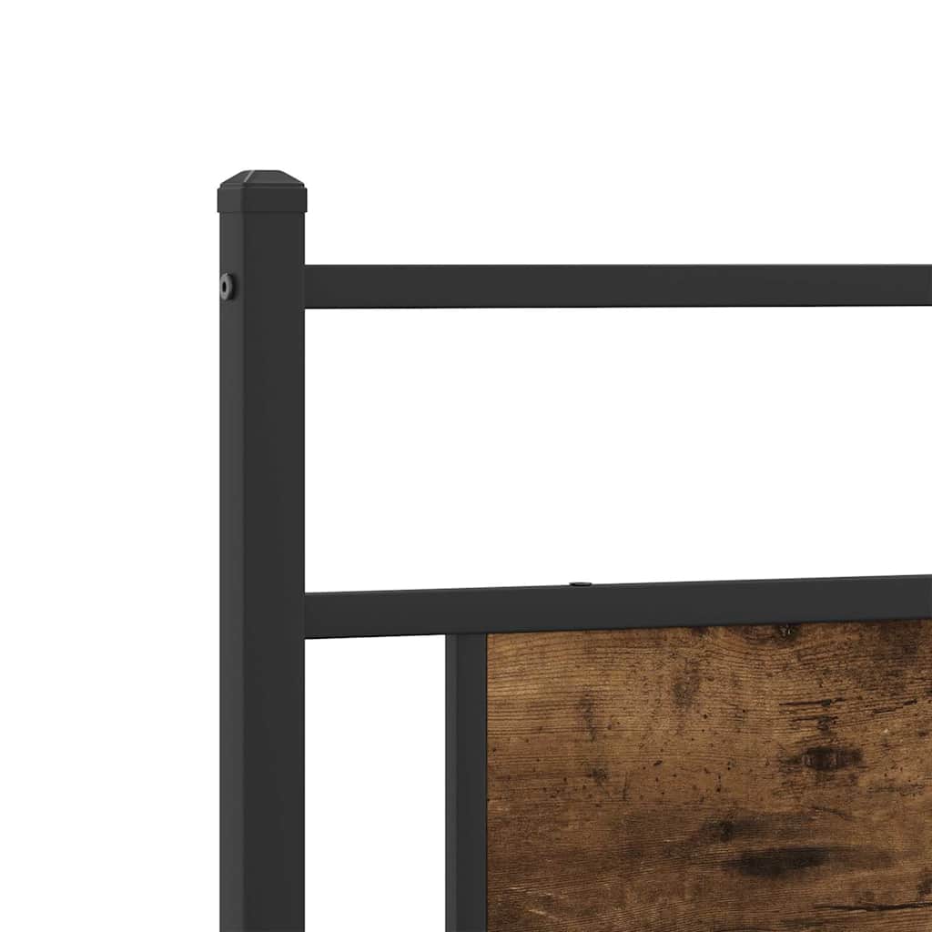 sengeramme 100x200 cm uden madras konstrueret træ røget eg