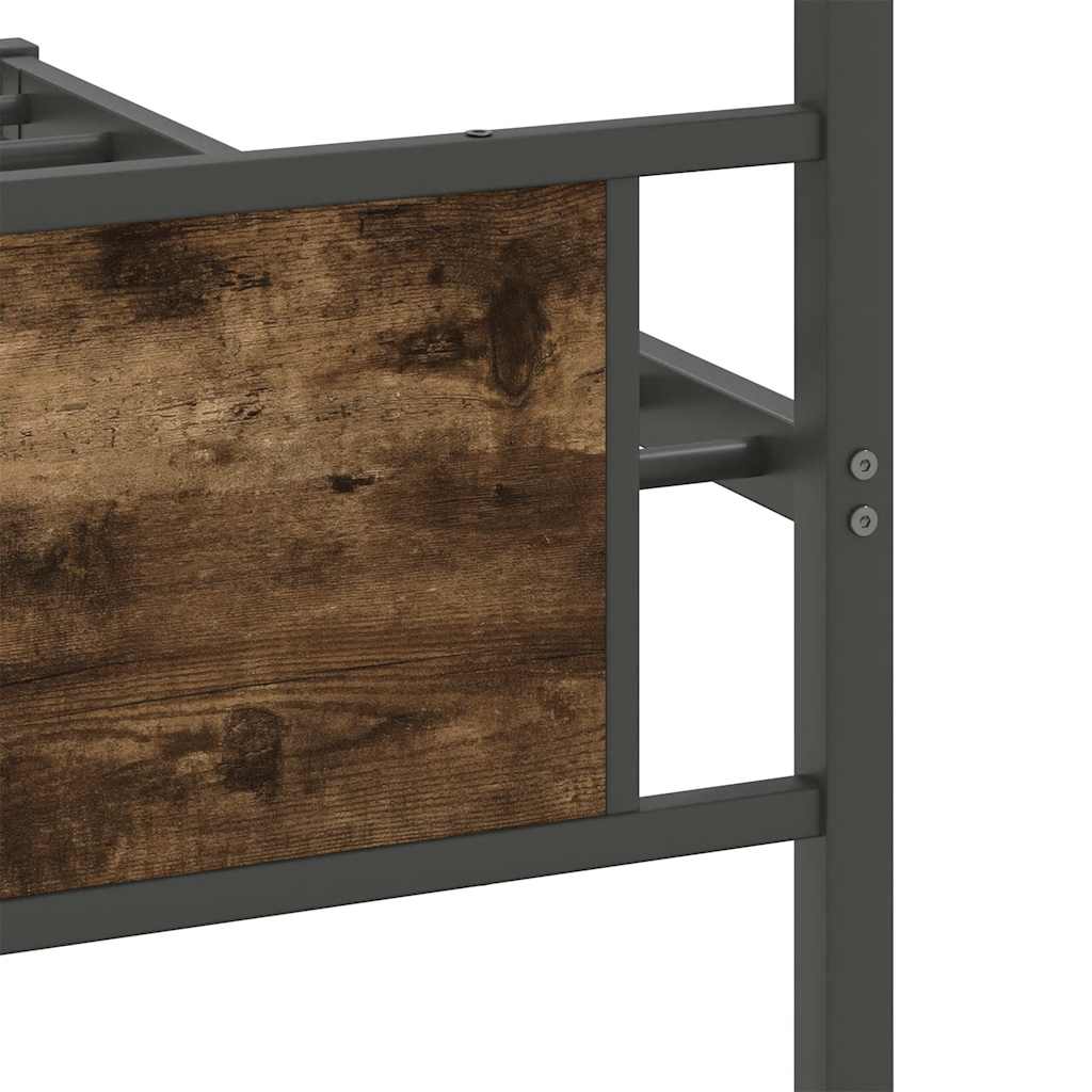 sengeramme 100x200 cm uden madras konstrueret træ røget eg