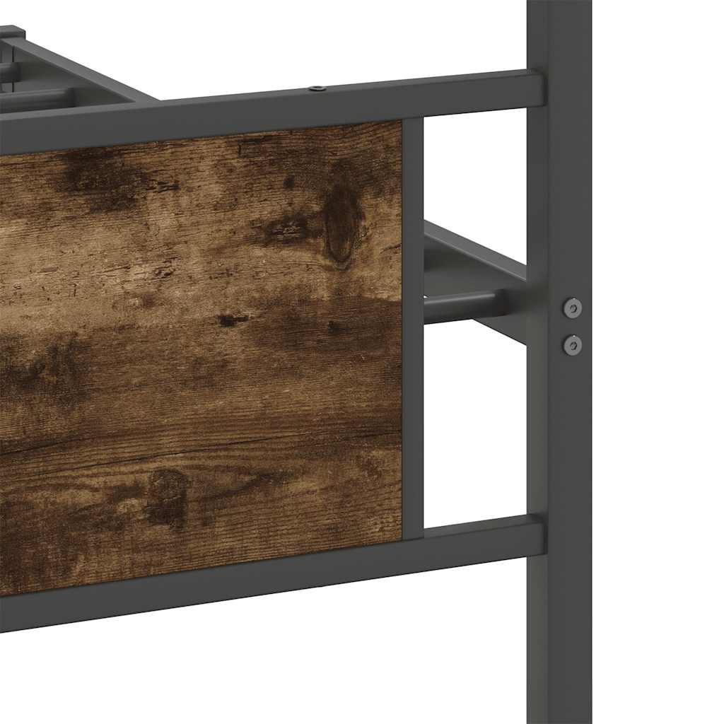 sengeramme uden madras 107x203 cm konstrueret træ røget eg