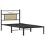 sengeramme 75x190 cm uden madras konstrueret træ sonoma-eg