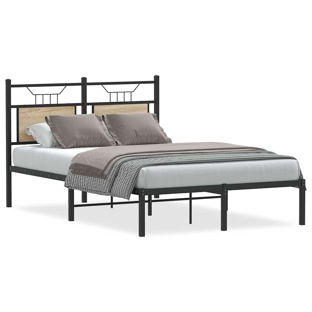 sengeramme 120x190 cm uden madras konstrueret træ sonoma-eg