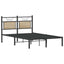 sengeramme 120x190 cm uden madras konstrueret træ sonoma-eg