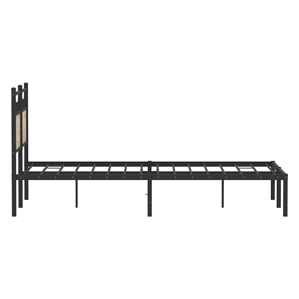 sengeramme 120x190 cm uden madras konstrueret træ sonoma-eg