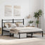 sengeramme 137x190 cm uden madras konstrueret træ sonoma-eg