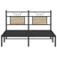 sengeramme 137x190 cm uden madras konstrueret træ sonoma-eg