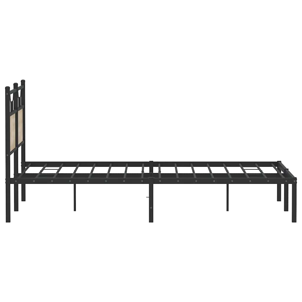 sengeramme 137x190 cm uden madras konstrueret træ sonoma-eg