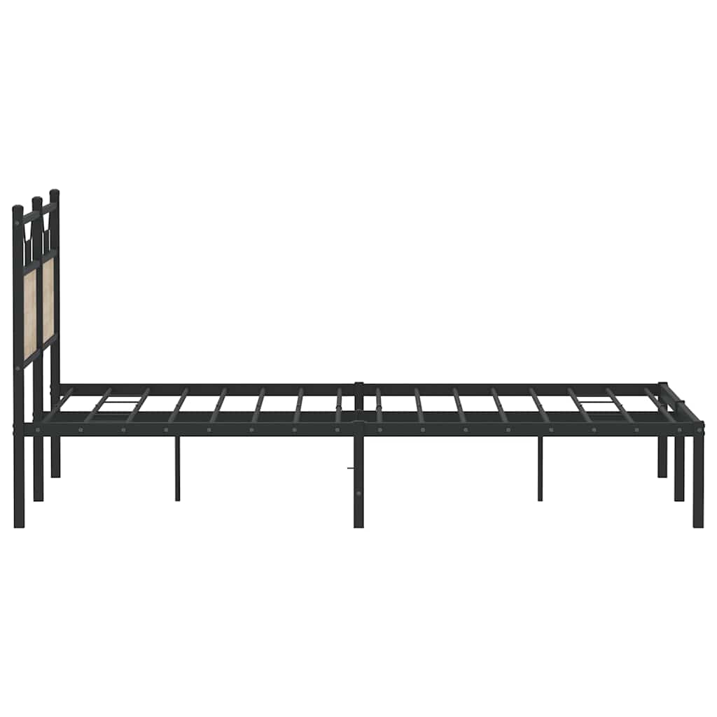 sengeramme 140x190 cm uden madras konstrueret træ sonoma-eg